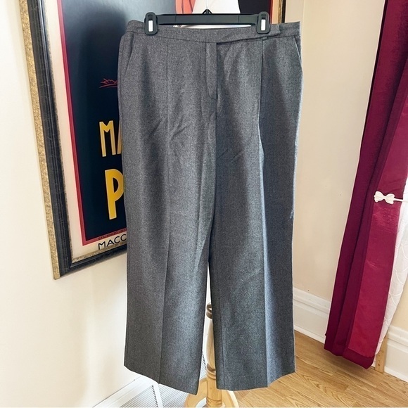 Escada Pants - Escada Gray Wide Leg Pants